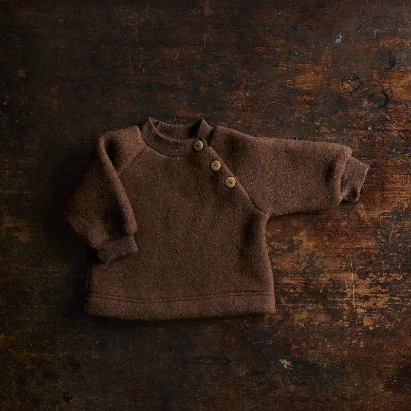 Puffin Baby & Kids Sweater - Merino Wool Fleece - Squirrel