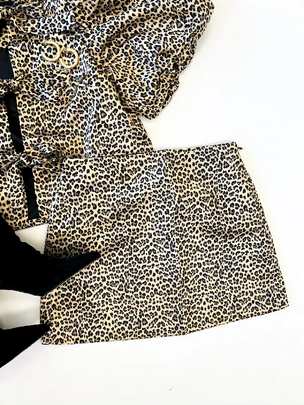 Leopard Mini Skirt