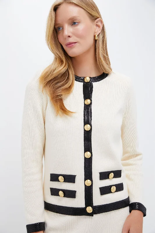 Cream and Black Stefi Sweater