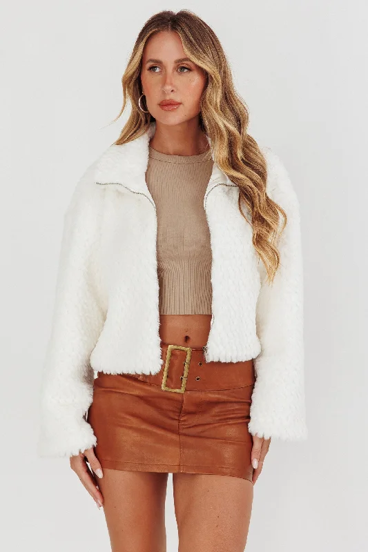 Margeaux Faux Fur Jacket White