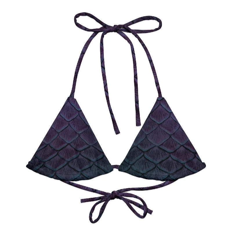 Nightshade Recycled String Bikini Top