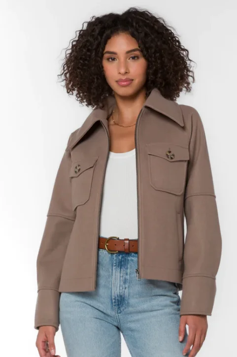 Stassi Oat Tan Short Jacket