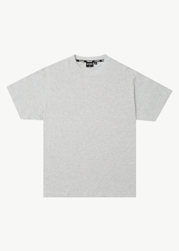 AFENDS Mens Foundation - Boxy Fit Tee - Shadow Grey Marle