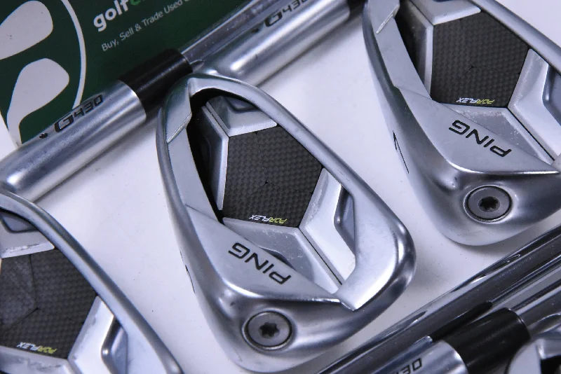 Ping G430 Irons / 5-PW+50°+54°+58° / Black Dot / Regular Flex Ping AWT 2.0 Shafts