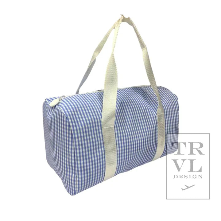 Sky Gingham Small Duffle