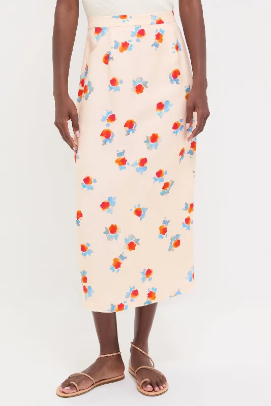 Watercolor Floral Isla Skirt