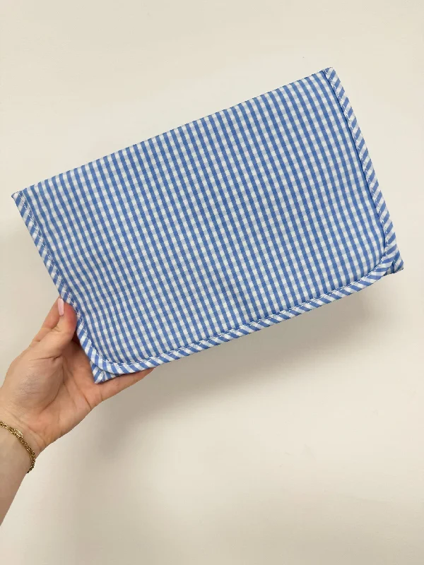 Sky Gingham Changing Pad