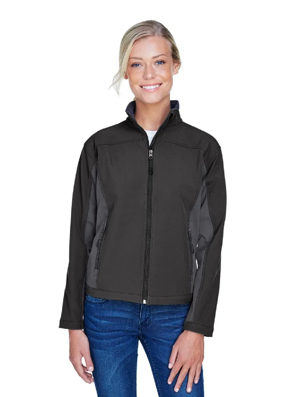 Devon & Jones Ladies Soft Shell Colorblock Jacket