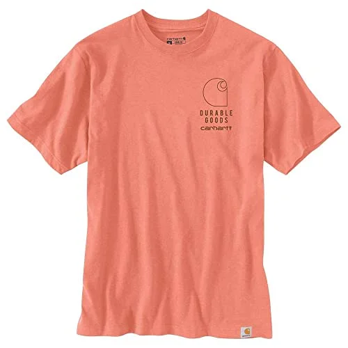 Carhartt 105178 Men's Loose Fit Heavyweight Short Sleeve Graphic T-Shirt - 3X-Large Regular - Hibiscus Heather