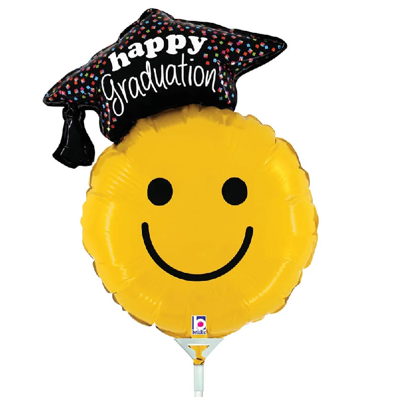 14 inch GRADUATION SMILEY (AIR-FILL ONLY)