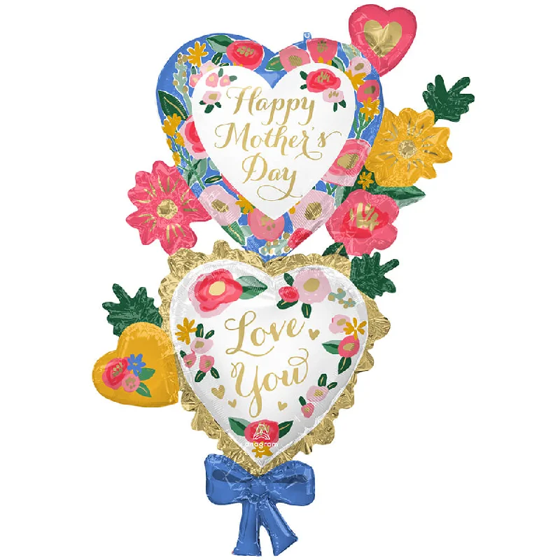 59 inch HAPPY MOTHER'S DAY PAINTED FLORAL PRINTS