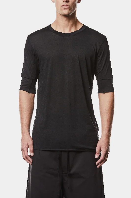 Lightweight double layer sleeve t-shirt