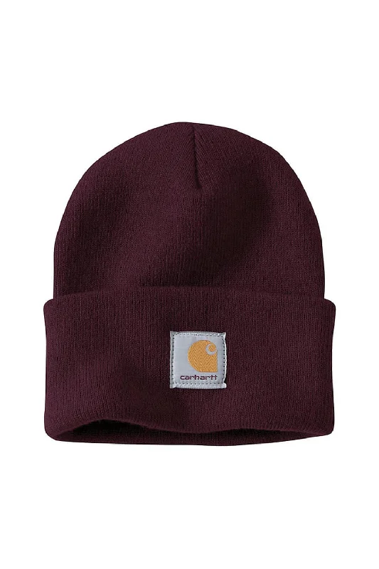 Carhartt Knit Cuffed Beanie in Blackberry | A18-V26