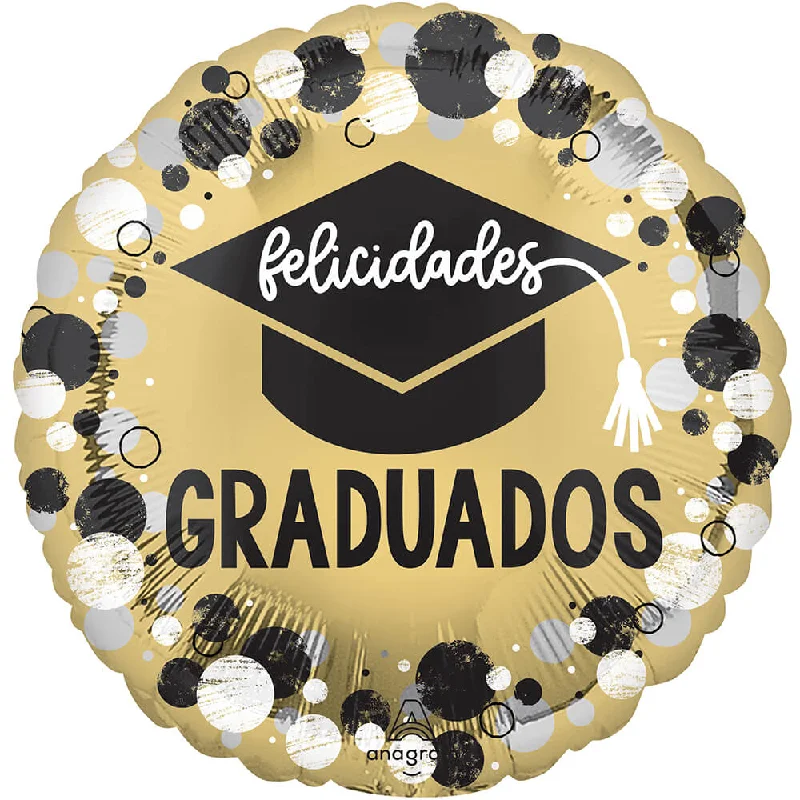 17 inch FELICIDADES GRADUADOS CIRCLES & DOTS