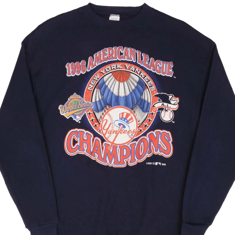 VINTAGE MLB NEW YORK YANKEES WORLD CHAMPIONS 1996 SWEATSHIRT LARGE MADE IN USA