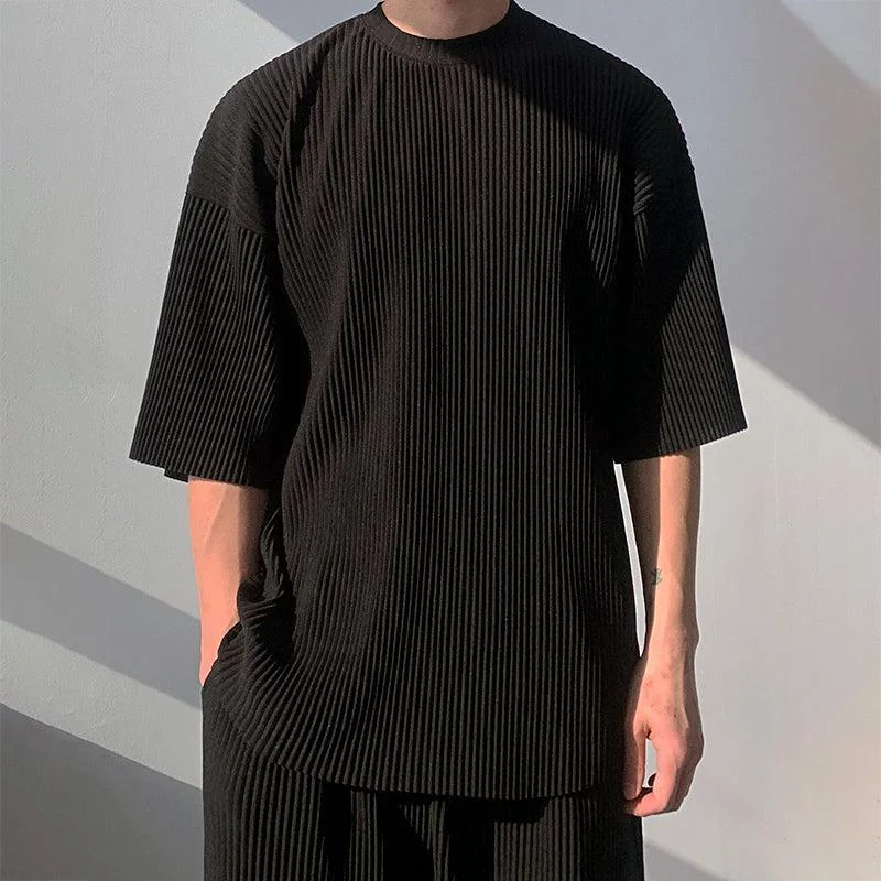 Pleated Basic T-Shirt