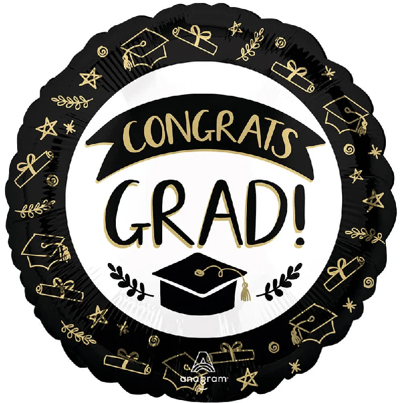 17 inch SKETCHED CONGRATS GRAD