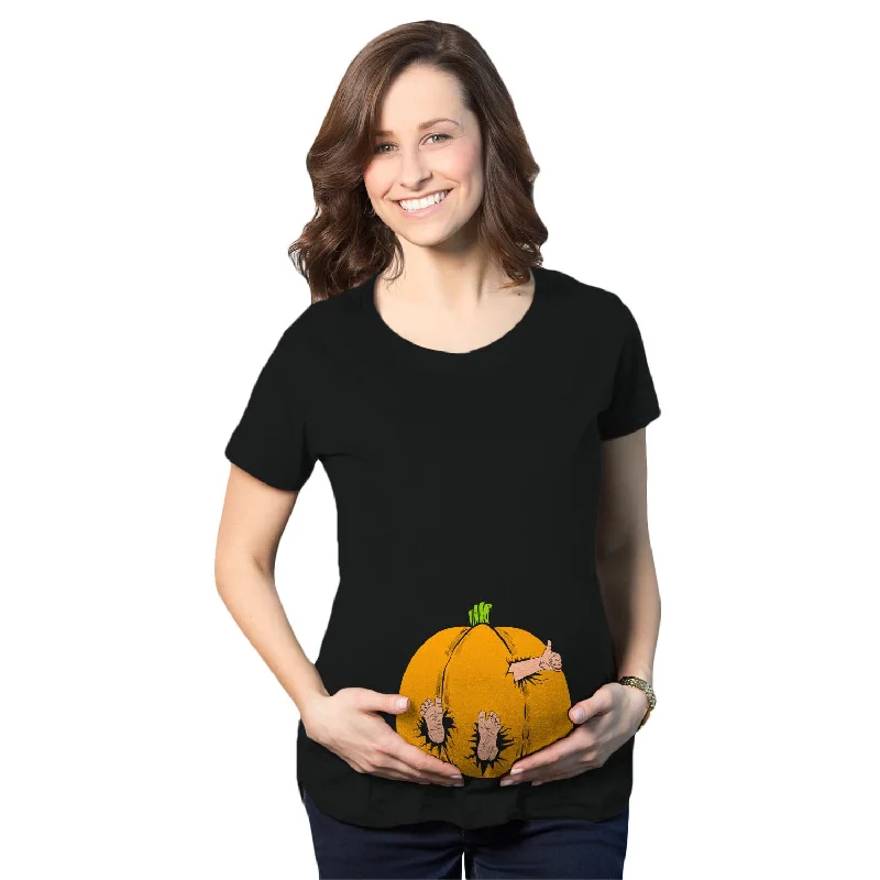 Baby In A Pumpkin Maternity T Shirt