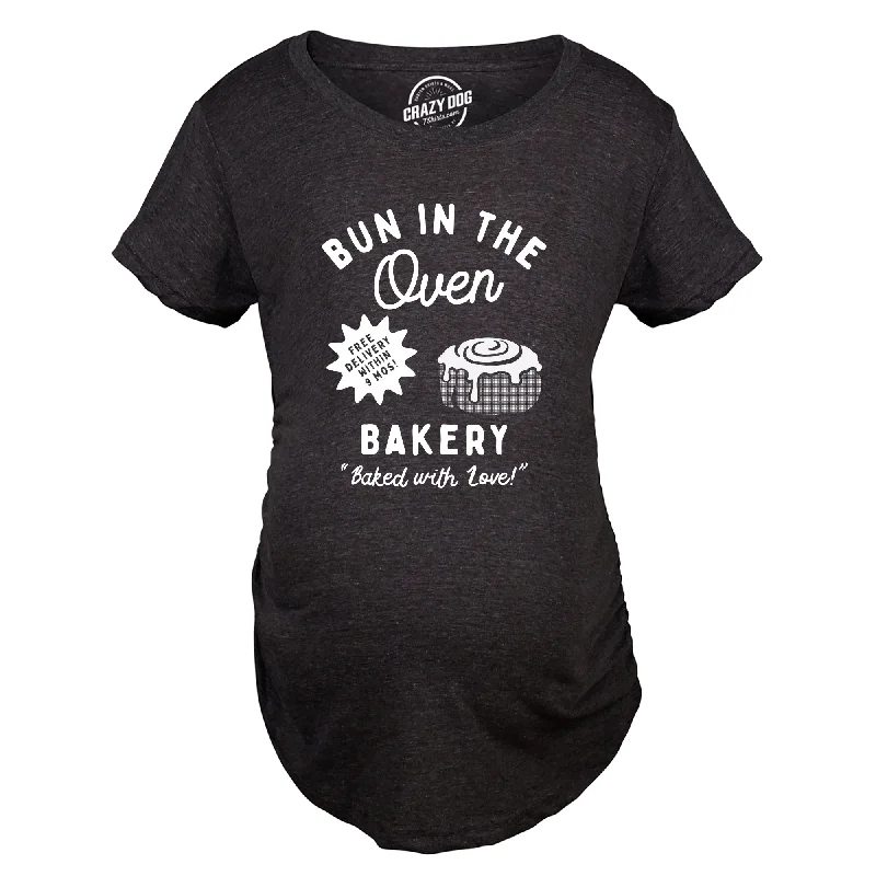 Bun In The Oven Bakery Maternity T Shirt