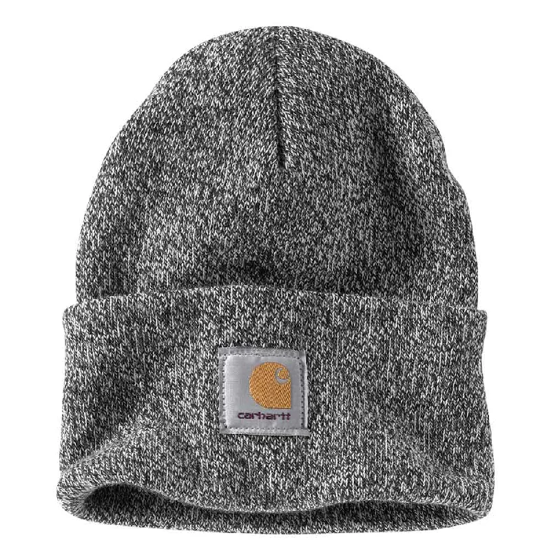 Carhartt Knit Cuff Beanie in Black and White | A18-019