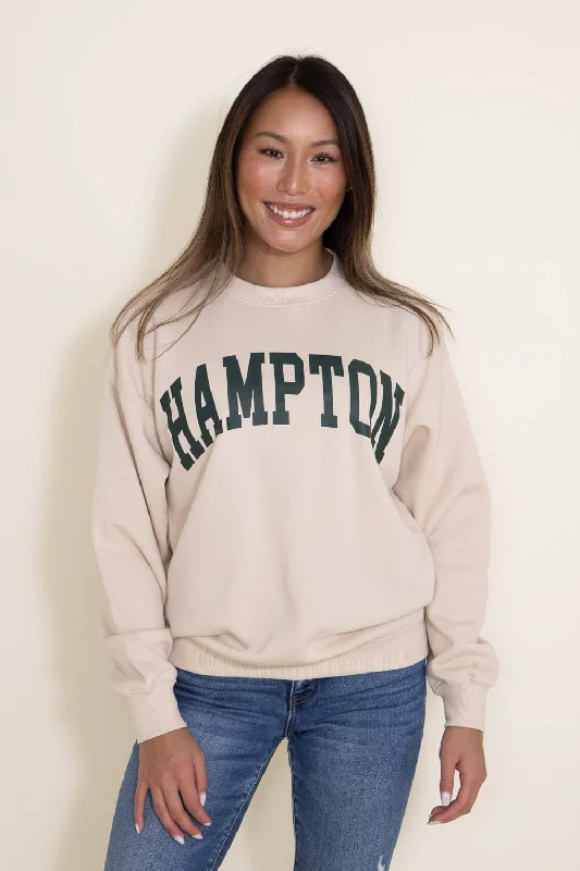 Hampton Fleece Sweatshirt for Women in Cream | T862-CRM