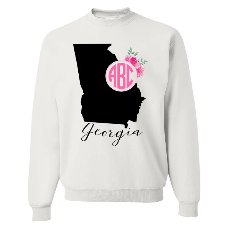 Monogrammed 'Georgia State Pride' Crewneck Sweatshirt