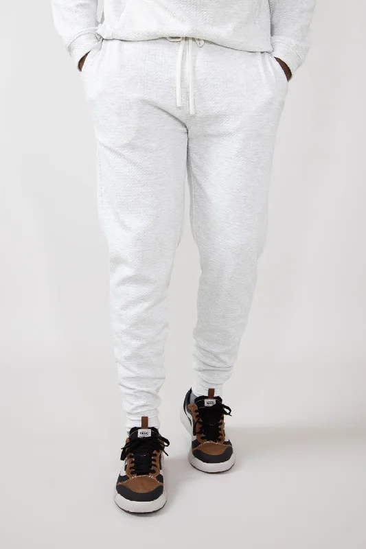 1897 Active Diamond Stretch Joggers for Men in Oatmeal | MP922-OATMEAL