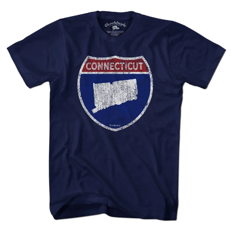 Connecticut Highway Sign T-Shirt