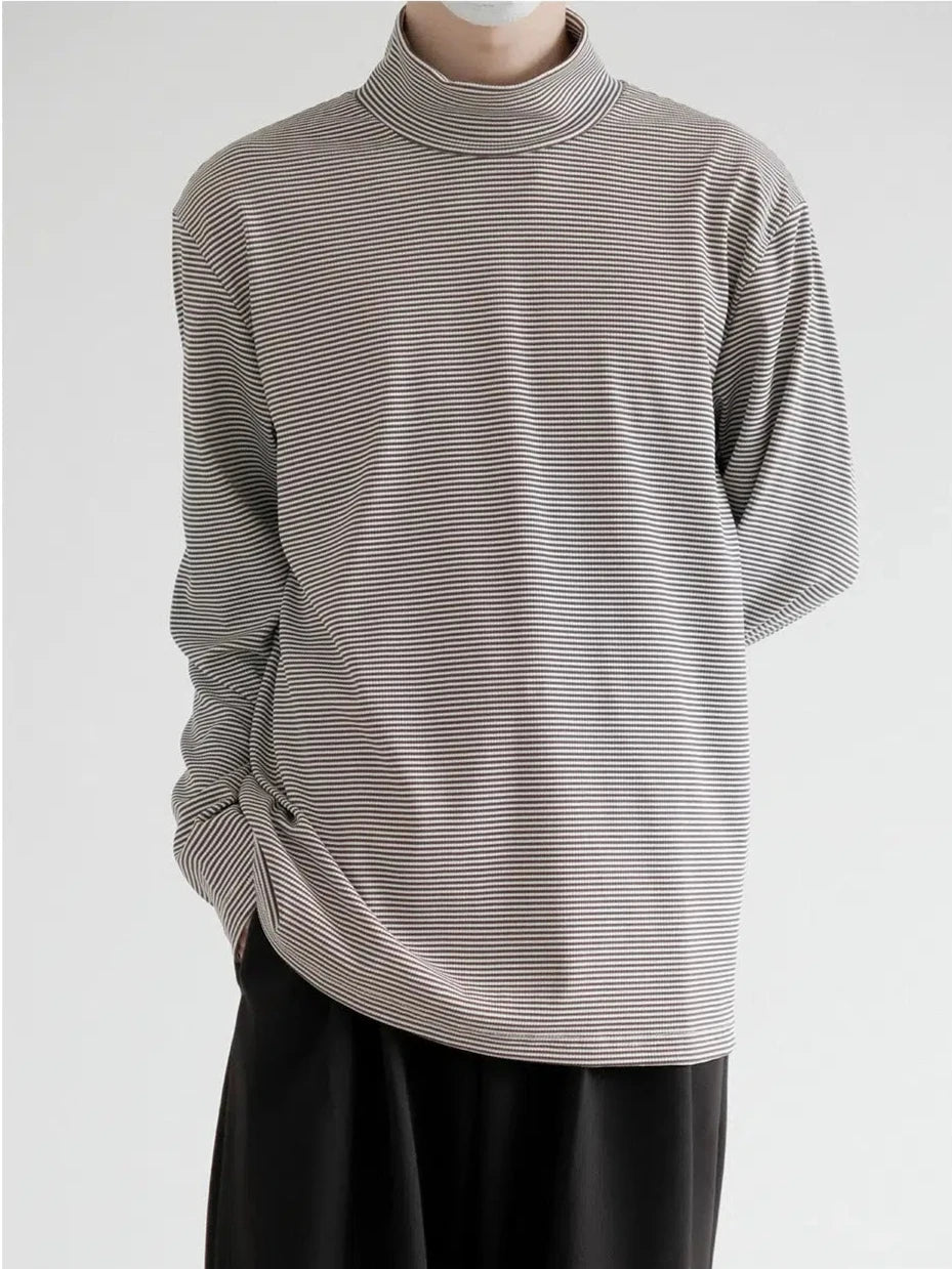 Long Sleeve Mock Neck T-Shirt