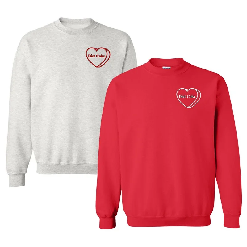 'Diet Coke Candy Heart' Crewneck Sweatshirt