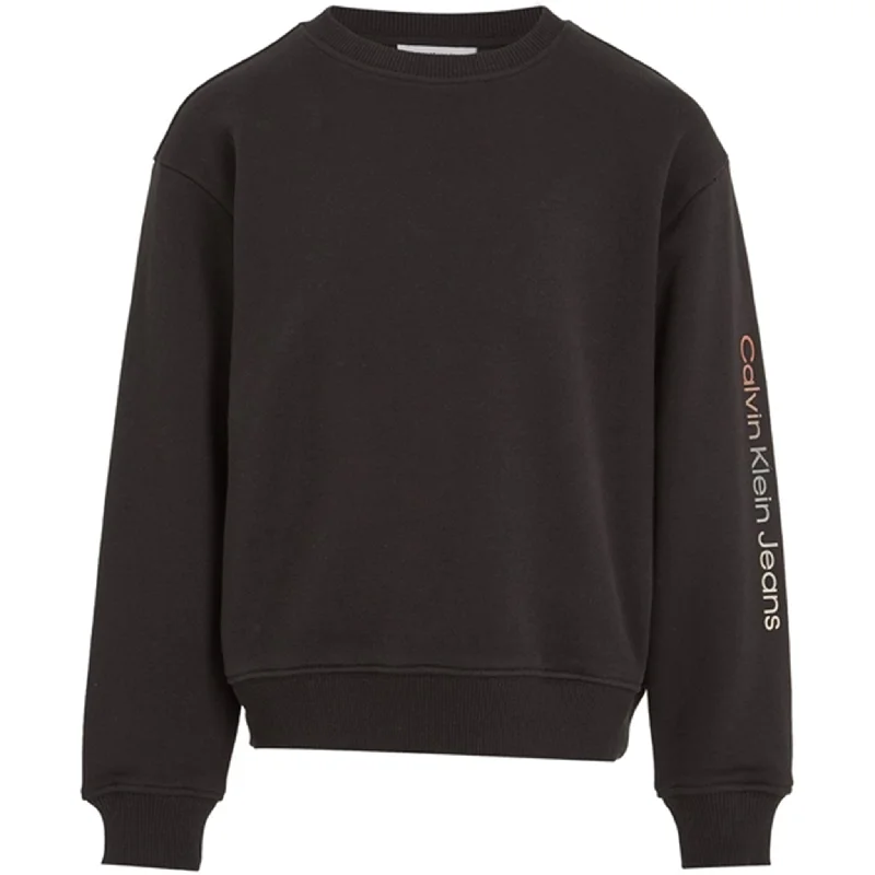 Calvin Klein Gradient Institutional Sweatshirt Ck Black