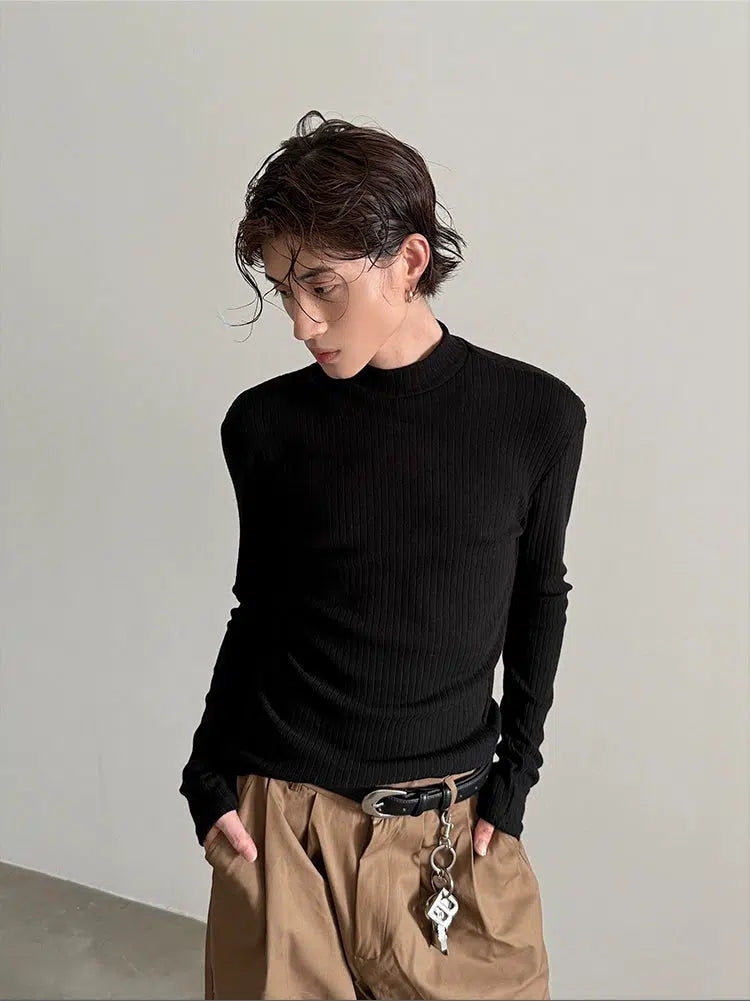 Mock Neck Long Sleeve Shirt