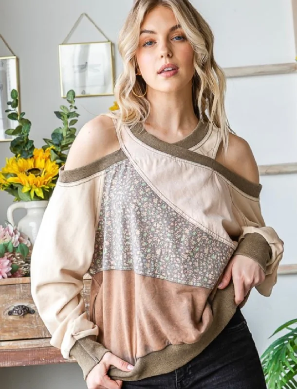 Cold Shoulder Pullover