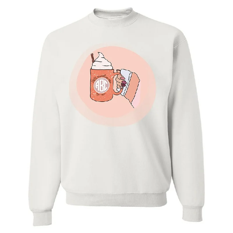 Monogrammed 'Talk Pumpkin Spice To Me' Crewneck Sweatshirt