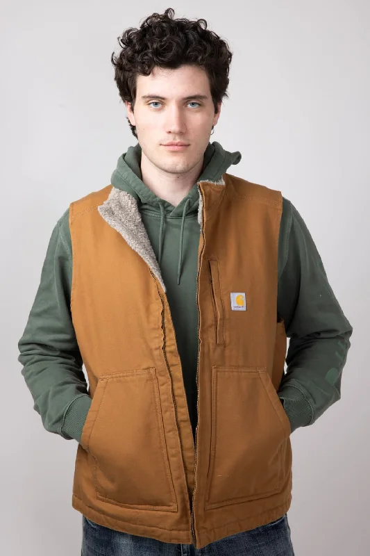 Carhartt Sherpa Insulated Vest for Men in Brown | 104277-BRN