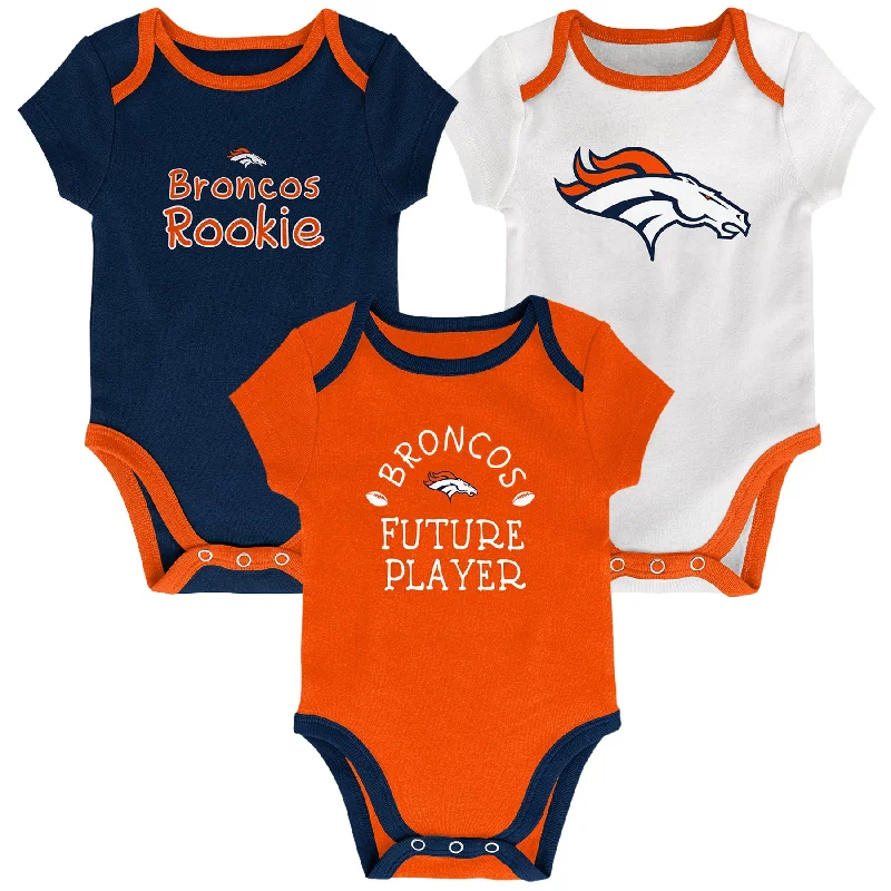 Denver Broncos 3-piece creeper set