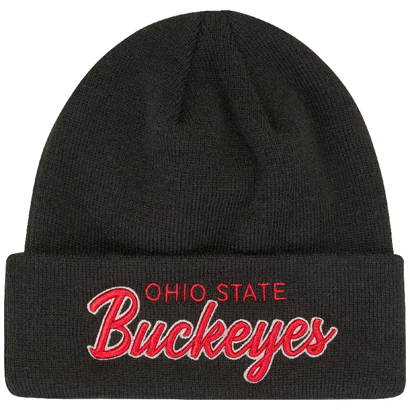 Ohio State Colosseum Black Winter Hat with no pom