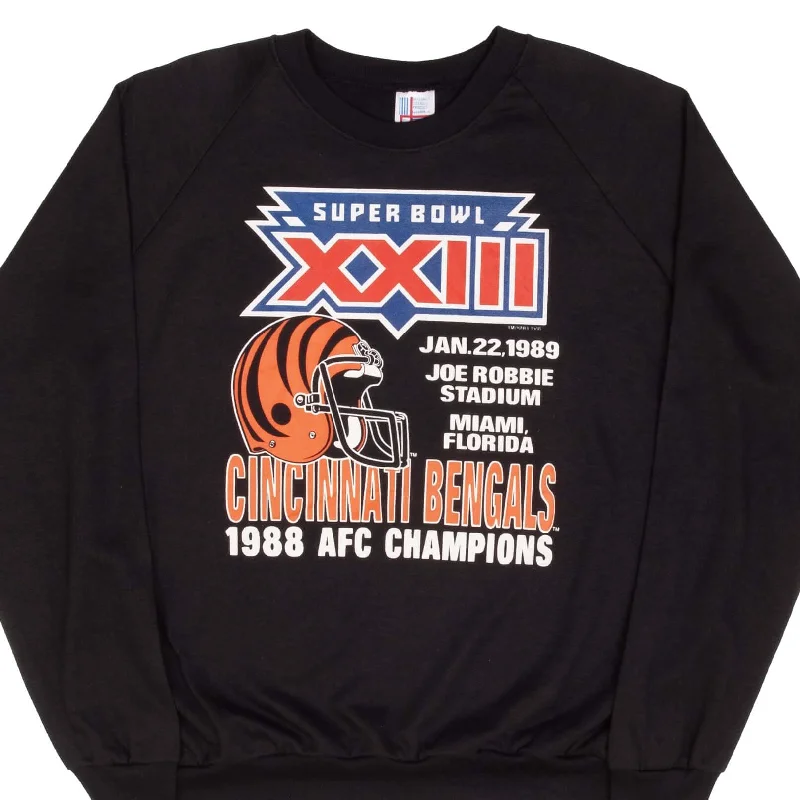 VINTAGE NFL SUPER BOWL CINCINNATI BENGALS SWEATSHIRT 1989 XL MADE IN USA