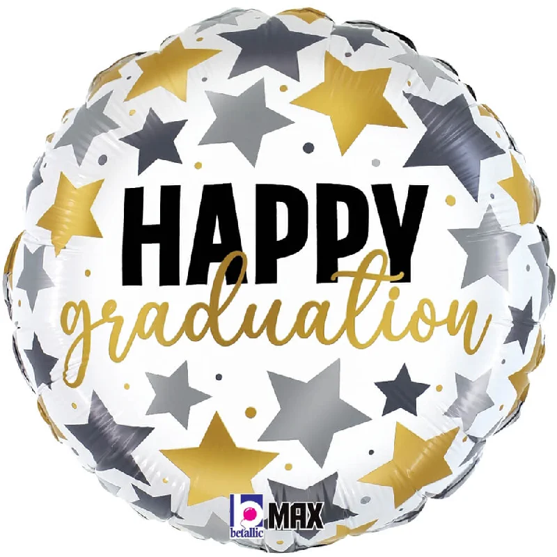 18 inch GRADUATION METALLIC STARS