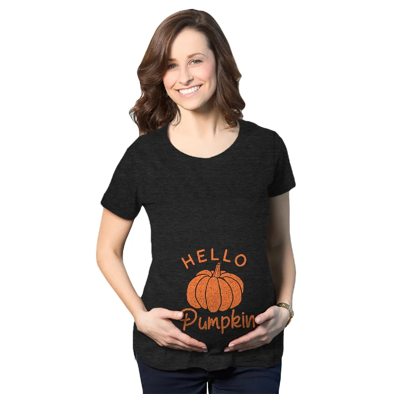 Hello Pumpkin Maternity T Shirt