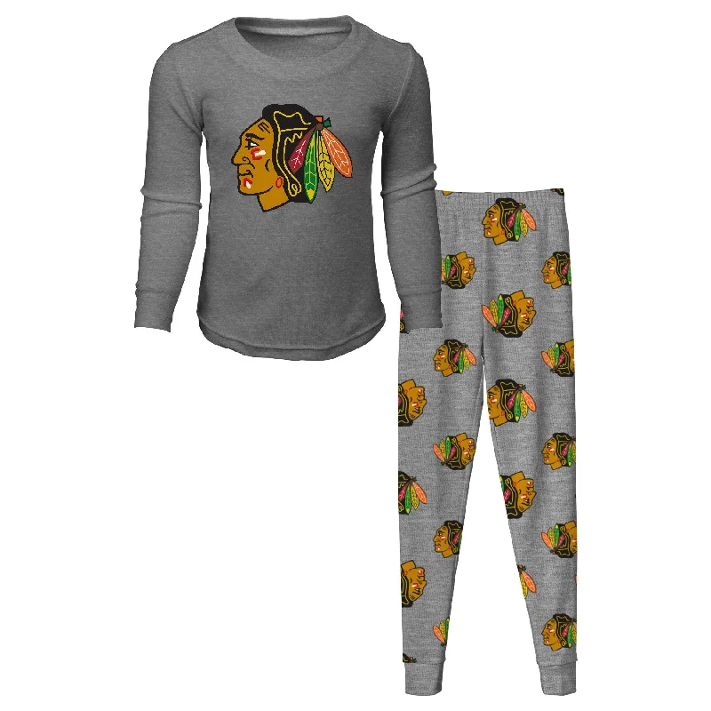 Chicago Blackhawks toddler 2-piece long sleeve pajama set size 5/6