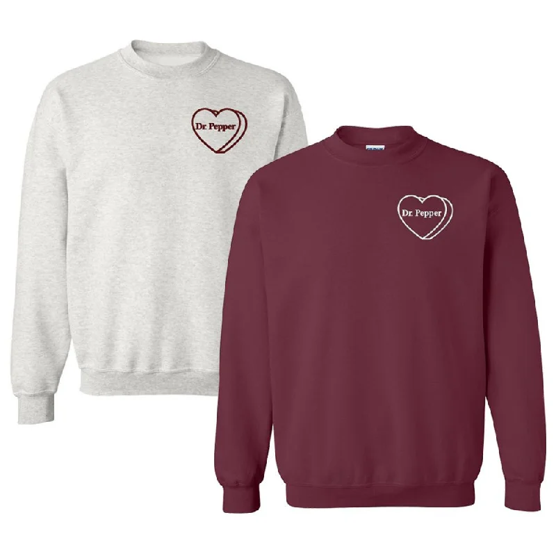 'Dr. Pepper Candy Heart' Crewneck Sweatshirt