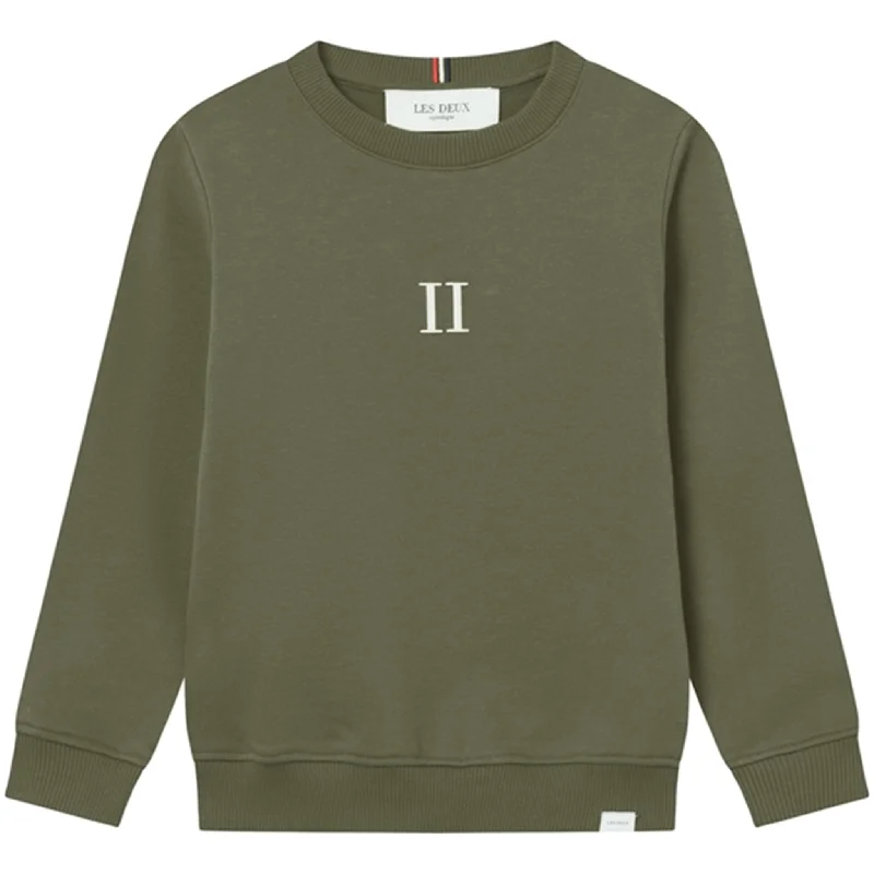 Les Deux Kids Olive Night/Ivory Mini Encore Sweatshirt