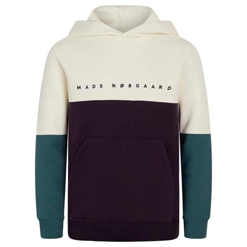 Mads Nørgaard Standard Hudini Block Sweatshirt Deep Well/Vanilla Ice/Balsam Green