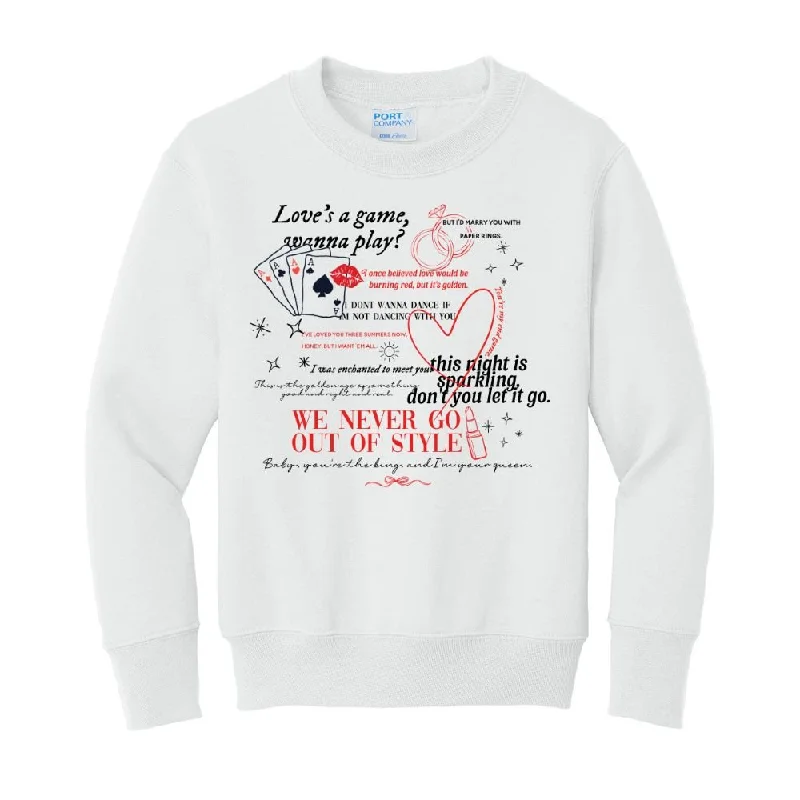 Kids 'Swiftie Valentine's Day' Crewneck Sweatshirt