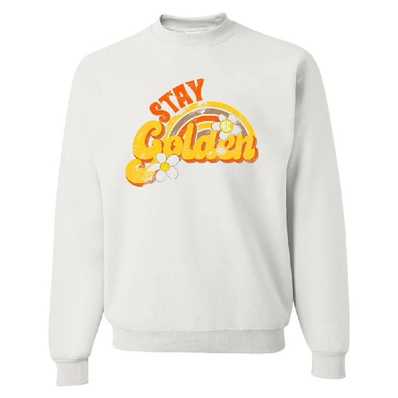 Monogrammed 'Stay Golden' Crewneck Sweatshirt