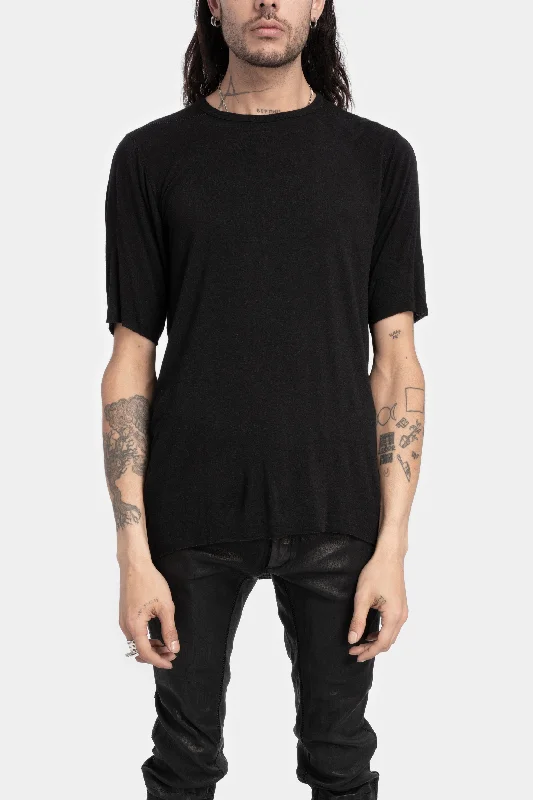 Semi Raglan cashmere blend T-Shirt, Black