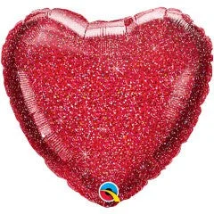 18 inch GLITTERGRAPHIC RED