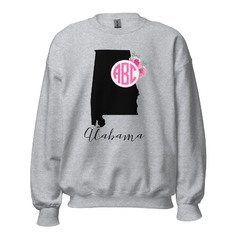 Monogrammed 'Alabama State Pride' Crewneck Sweatshirt