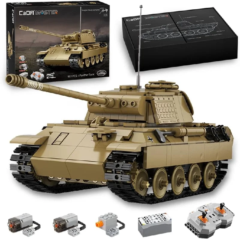 CaDA Remote Control Brick Model Panther Tank